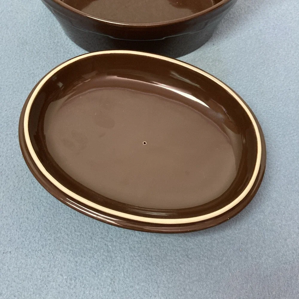 Longaberger Pottery Woven Traditions Chocolate 12